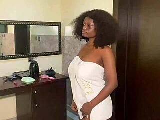 Petite Step Sis Gives Blowjob in Bedroom. We Fuck with Her Huge Clit Squirting on Wet Pussy Lips and Big Tits.