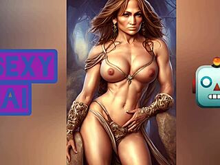 jennifer lopez huge tits and ass perfect body ai art