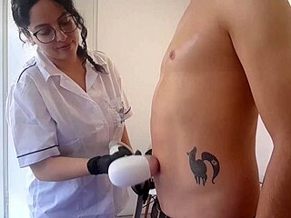 hey, check out this laser hair removal session with a happy ending featuring eddie queens