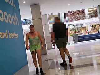 Trashy Kiwi Slut Shows Off Piercing And Tattoo At Mall. Amateur Milf Goes Dirty On Busy Public Street As Submissive Bitch.