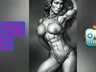 jennifer lopez huge tits and ass perfect body ai art