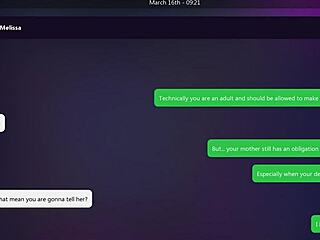 Why not dive into dirty texts with blonde melissa for that wild ending?