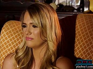 Petite blonde model Kenna James appears amazing in softcore video