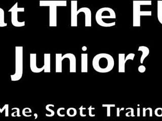 Jerking off junior what the fuck Britney Mae close up big tits blonde chubby POV!