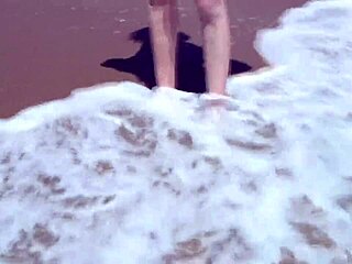 Gorgeous teen Agnes bathes her beautiful naked body in the ocean, looking so adorable and sexy.