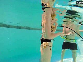 Couple Films Couple Eva Sasalka And Jason Underwater Fucking In Pool