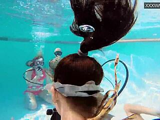 Couple Films Couple Eva Sasalka And Jason Underwater Fucking In Pool