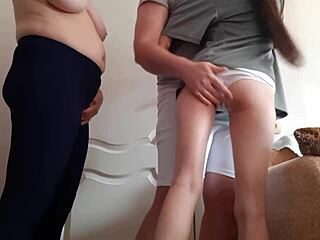 Teaching my neighbor the right way to enjoy passionate moments with her girlfriend