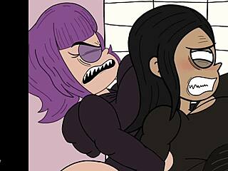 Three Women Gather in the Bathroom