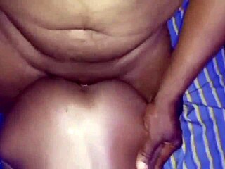 Oh man, can you believe this hot skinny black doll gets bent over and tackled doggystyle like a fuck doll until squirting?