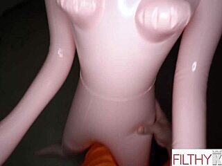 Leave Fuck Doll for Real Slut Sister Blowjob and Cowgirl Riding on Big Cock