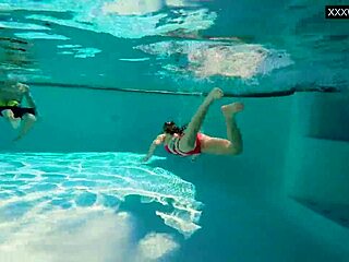 Couple Films Couple Eva Sasalka And Jason Underwater Fucking In Pool