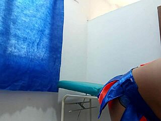 Stepdaughter shows off plug in her ass with nice moves