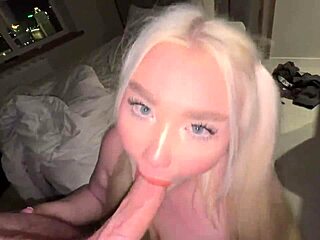 Can a friends girlfriend really deliver such a sloppy deepthroat blowjob with cum in mouth