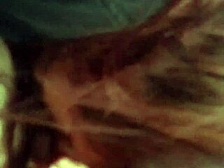 Hey, she's sucking that nice cock with deep blowjob skills.