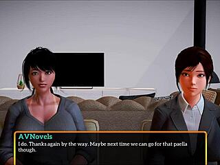 The amateur brunette played a game with her small tits exposed.