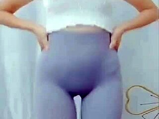 uh asian girl does fun dance moves