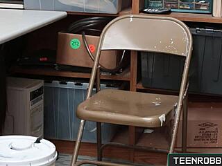 Will This Hot Shoplifter In Lingerie Get Fucked By Guard? Petite Eden Sin Takes Monster Cock At Office