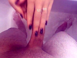 blonde mommy spies on step son in shower sucking and jerking his cock until finish in mouth