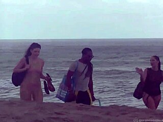 Helena Price, I filmed exhibitionist wife Stefanie Mafra interracial fucking on Caribbean nude beach while voyeurs watch.