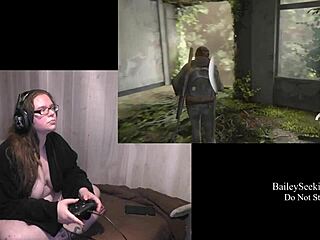 Naked last of us 2 play through part 7 with big tits brunette in glasses.