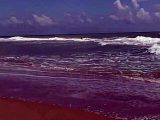 Gorgeous teen Agnes bathes her beautiful naked body in the ocean, looking so adorable and sexy.