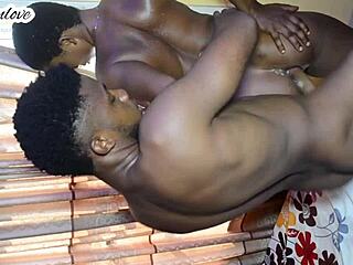 Curvy ebony slut spreads for big black cock in bedroom quickie. She loves rough anal FUCKING and monster cock action.