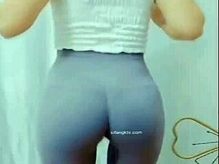 uh asian girl does fun dance moves