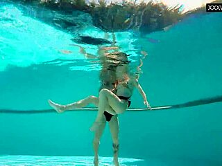 Couple Films Couple Eva Sasalka And Jason Underwater Fucking In Pool