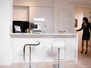 Veronica Avluv as hot milf takes big fat cock in anal action.