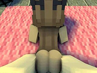 Pov intense christmas evening with ex girlfriend in minecraft animation