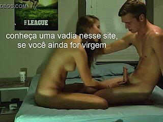 Brasileira amadora gritando para não parar durante anal assfucking no dormitório?