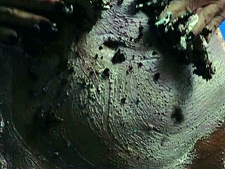 Messy food birthday cake girl, why do you tease with natural tits solo?