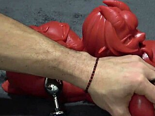 Oh shoot, two demons face off as I lick cum from her doll's mouth after that intense interracial fuck with XattlaLust's big ass brunette.