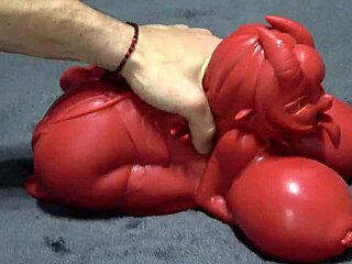 Oh shoot, two demons face off as I lick cum from her doll's mouth after that intense interracial fuck with XattlaLust's big ass brunette.