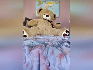 Girl, are you teasing fans by getting naked in lingerie to show boobs and ass?