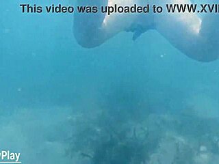 oh wow, i got this underwater creampie right in the pool after he came inside my pussy while swimming