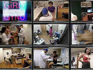 Can Curly Short Hair Latina Patient Sandra Chappelle Handle Fetish Gloves in Backstage Spreading?