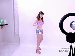 Girl next door model unexpectedly gets fucked hard during her modeling audition interview.