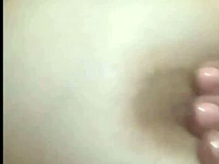 I masturbate to the video a lady sent with her husband, leaving it at the end for you to enjoy their big cock action