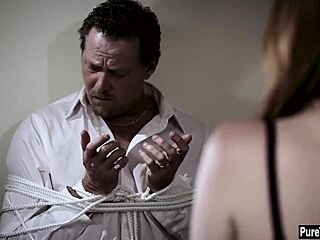 busty redhead wife, why punish your husband with that interracial con man in the garage?