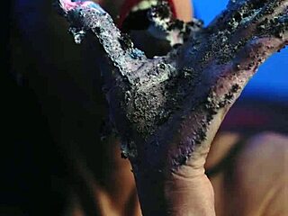 Messy food birthday cake girl, why do you tease with natural tits solo?