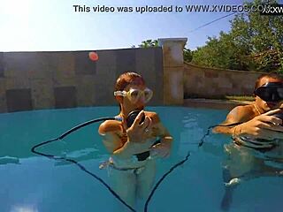 Couple Films Couple Eva Sasalka And Jason Underwater Fucking In Pool