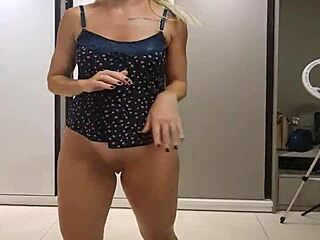 Alineflavio shares her latest update with cute blonde milf fingering in homemade style