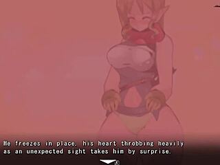 why does this tall yume-same elf get defeated in a face sitting femdom scene?