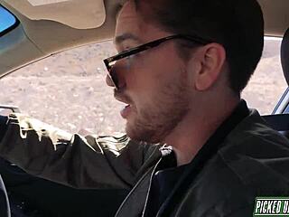 Picked up and fucked Dee Williams with huge tits