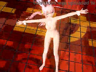 I uh, modded Megurine Luka in Project Diva with full nude bunny costume. She's like this alien goddess with big tits and ass ready for cum play.