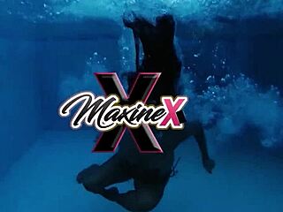 bbc sex toy poolside pussy masturbation maxine x fucks herself with big tits and squirting orgasm