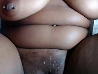 Sexy girl with big pussy lips wet ass pussy squirts from dildo masturbation in solo creampie orgasm.