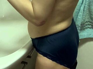 The Japanese wife emerged from her bath with beautifully shaped nipples that hardened under licks and gentle finger strokes